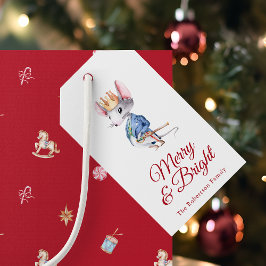Etiqueta Para Presente Merry & Bright Nutcracker Mouse Christmas