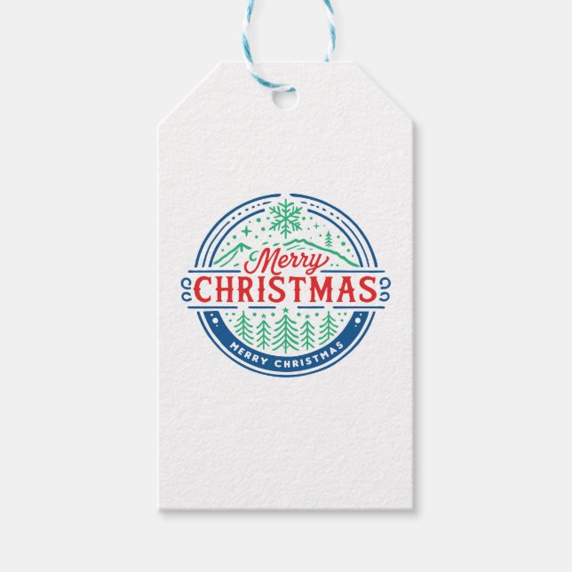 Etiqueta Para Presente Merry Christmas 2 (Frente)