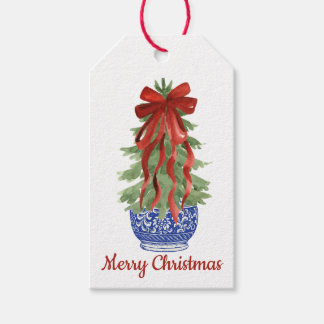 Etiqueta Para Presente Merry Christmas Chinoiserie - Etiqueta de presente