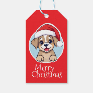 Etiqueta Para Presente Merry Christmas Puppy