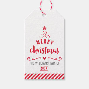 ETIQUETA PARA PRESENTE MERRY CHRISTMAS TREE