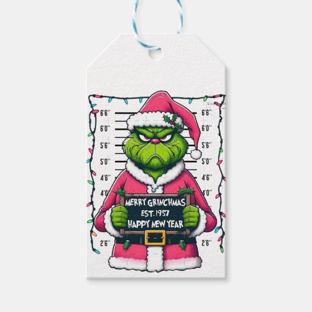 Etiqueta Para Presente 💚 Merry Grinchmas  (Frente)