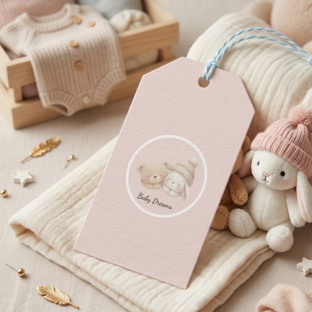 Etiqueta Para Presente MerryMist Baby Dreams: Winter Blush – Ethereal Nur (Criador carregado)