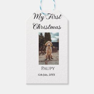 Etiqueta Para Presente Meu primeiro Natal adicione o nome do animal de es