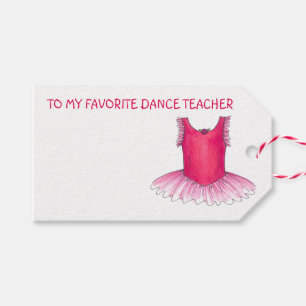Etiqueta Para Presente Minha Balé De Professora De Dança Favorita Balleri