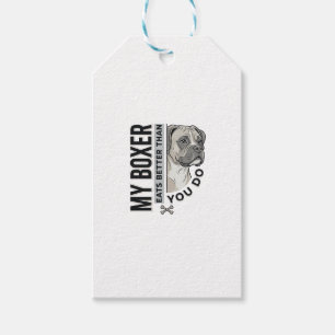 Etiqueta Para Presente Minha Camisa de Amante de Boxer Come Melhor do que