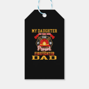 Etiqueta Para Presente Minha Filha Tem Seu Pai De Bombeiro Orgulhoso
