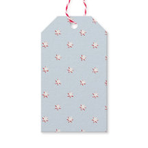 Mini Estrelas, Creme Vermelho e Impressão Azul Cla