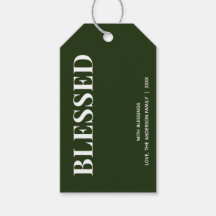Minimal BLESSED | Forest Green Holiday