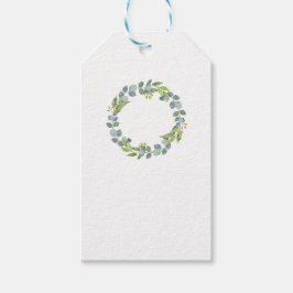 Etiqueta Para Presente Minimalist Eucalyptus Wreath Wedding Gift Tags-10