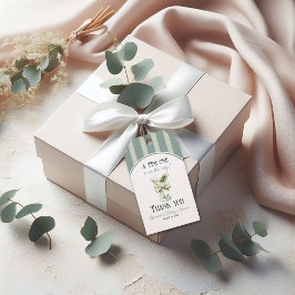 Etiqueta Para Presente Minimalist Retro Bow Tini One Martini Baby Shower