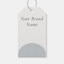 Minimalist Slate Blue Stone Custom Name Gift Tags