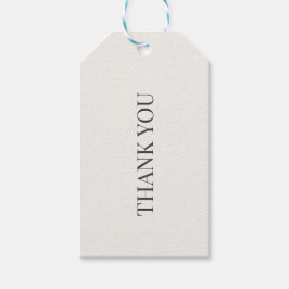 Etiqueta Para Presente Minimalist Wedding Favour Tags | Warm Ivory