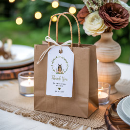 Etiqueta Para Presente Minimalist Woodland Baby Shower Gift Tag