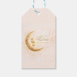 Etiqueta Para Presente Minimalista Adesivo Ramadan Kareem Dourado – Islâm