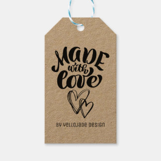 Etiqueta Para Presente Minimalista Caligrafia Personalizável Feita com Am