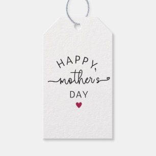 Etiqueta Para Presente Minimalista de Dia de as mães bonito