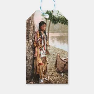 Etiqueta Para Presente Minnehaha 1897 Vintage Nativo Americano Hiawatha