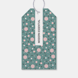 Etiqueta Para Presente Mint Geo Edition