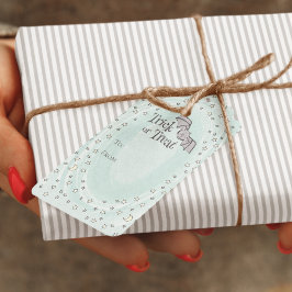 Etiqueta Para Presente Mint Trick ou TRATE PARA O Baby Halloween