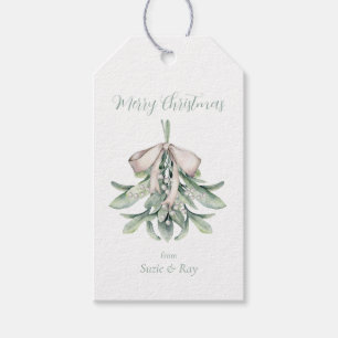 Etiqueta Para Presente Mistletoe Posy Natal