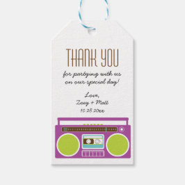 Etiqueta Para Presente Mistura de Invólucro da Boombox Limão Roxo de Casa