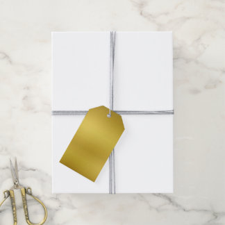 Etiqueta Para Presente Modelo de fundo Dourado do vazio