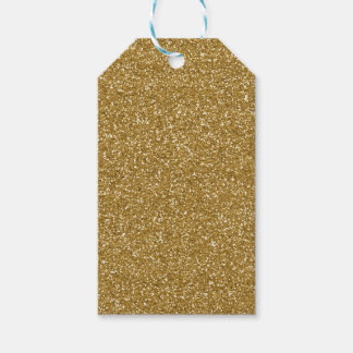 Etiqueta Para Presente Modelo de Fundo Glitter Dourado