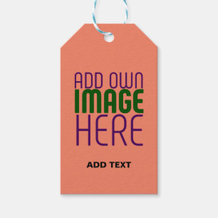 ETIQUETA PARA PRESENTE MODELO DE TEXTO DE IMAGEM DE LARANJA DE CORAL EDIT