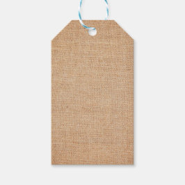 Etiqueta Para Presente Modelo - Fundo Burlap