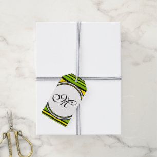 Etiqueta Para Presente Modelo - Personalize seu texto, monograma e backgr