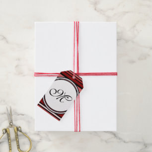 Etiqueta Para Presente Modelo - Personalize seu texto, monograma e backgr