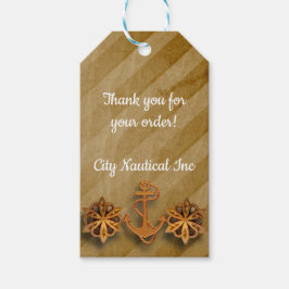 Etiqueta Para Presente Modelo Pessoal ou de Negócios Náuticos: Favor ou