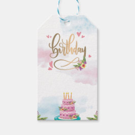 Etiqueta Para Presente Modern Birthday