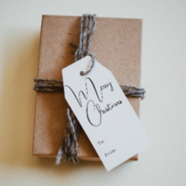Etiqueta Para Presente Modern Boho Feliz Natal Para e De