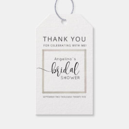 Etiqueta Para Presente Modern Bride Shower Gift Tags