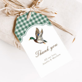Etiqueta Para Presente Modern Mallard Duck Neutral Baby Shower Favor