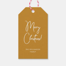 Modern Ochre Calliographic feliz Natal