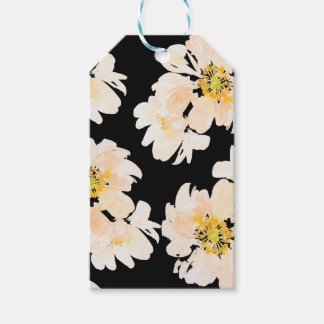 Etiqueta Para Presente Modern Watercolor Pink Peony floral
