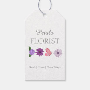 Etiqueta Para Presente Moderna Marca de Florista de Boutique