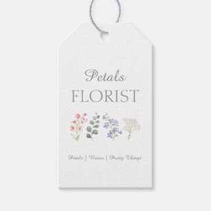 Etiqueta Para Presente Moderna Marca de Negócios de Florista de Boutique