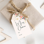 Etiqueta Para Presente Moderno Winter Floral Felry Christmas To and From<br><div class="desc">Este moderno inverno floral Feliz Natal de e para as etiquetas de presentes tem um design brilhante e elegante com ilustrações de aquarela vibrantes de poinsetos vermelhos e cor-de-rosa e delicados verdes de inverno. Com elementos botânicos quicos como pinho, sagrado e bagas de inverno, a paleta colorida do cartão, incluindo...</div>
