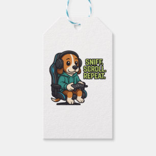 Etiqueta Para Presente Moletom de desenho animado de Beagle de jogos Desi