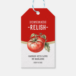 Etiqueta Para Presente Molho de tomate caseiro com tomate vermelho