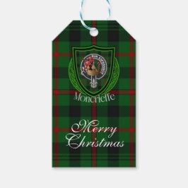 Etiqueta Para Presente Moncrieffe Scottish Clan Tartan & Crest