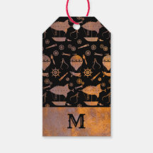 Monograma de aeróstatos Steampunk Rusty