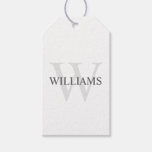 Etiqueta Para Presente Monograma e Nome Personalizados