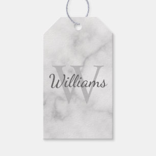 Etiqueta Para Presente Monograma personalizado e aparência de marcador d