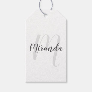 Etiqueta Para Presente Monograma Personalizado e Nome