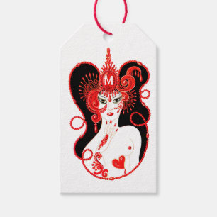 Etiqueta Para Presente Monogramed Ruby Birthstone